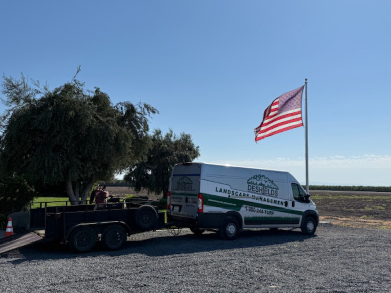 mowed lawn landscape services at Atlanta Circle